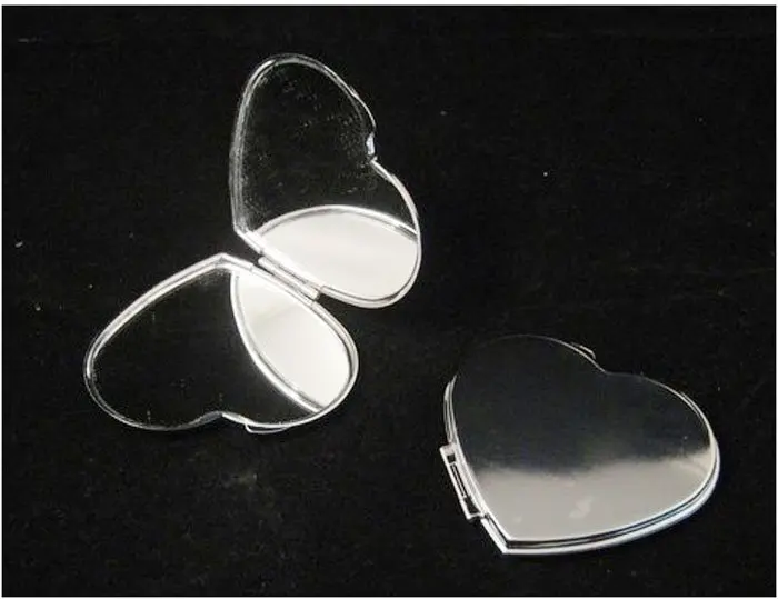 10pcs Blank Heart Metal Compact Mirror Makeup Cases Silver DIY Mirror with velvet bag free
10pcs Blank Heart Metal Compact Mirror Makeup Cases Silver DIY Mirror with velvet bag free