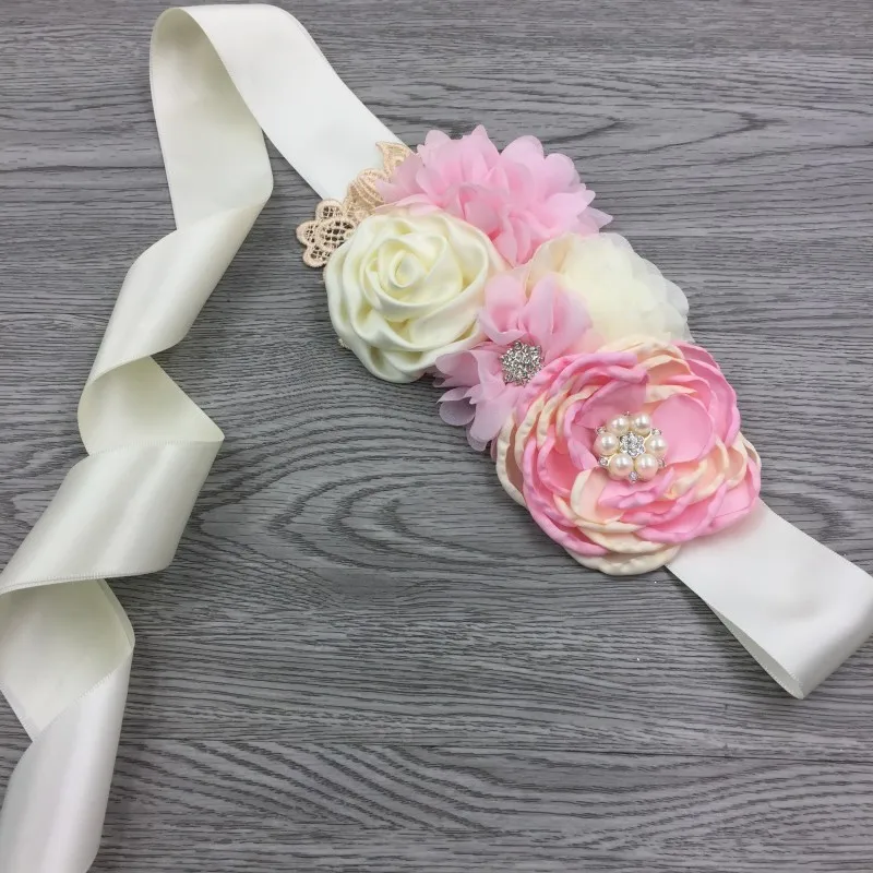 Children Decorative Belt Lace Flower Headband Waistband Bridal Belts Pregant Woman Sash Beading Cintas De Pedreria
Children Decorative Belt Lace Flower Headband Waistband Bridal Belts Pregant Woman Sash Beading Cintas De Pedreria