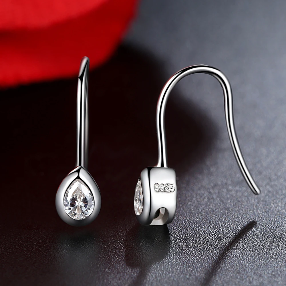 Fashion Crystal Water Stud Earrings 925 Sterling Silver Earring for Women Wedding Jewelry 2018 New
Fashion Crystal Water Stud Earrings 925 Sterling Silver Earring for Women Wedding Jewelry 2018 New