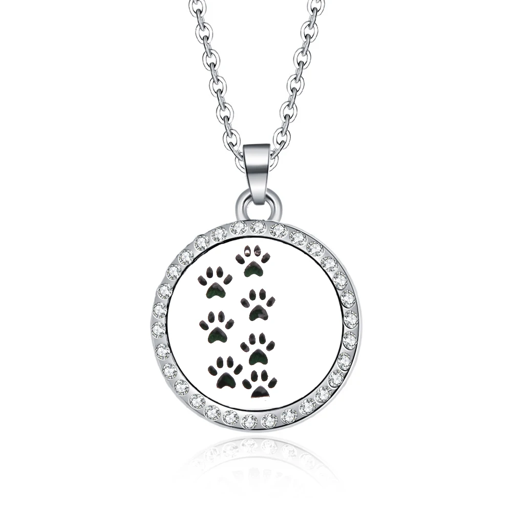 Footp shape Aroma Necklace Magnetic Stainless Steel Aromatherapy Essential Oil Diffuser Perfume Locket Pendant
Footp shape Aroma Necklace Magnetic Stainless Steel Aromatherapy Essential Oil Diffuser Perfume Locket Pendant