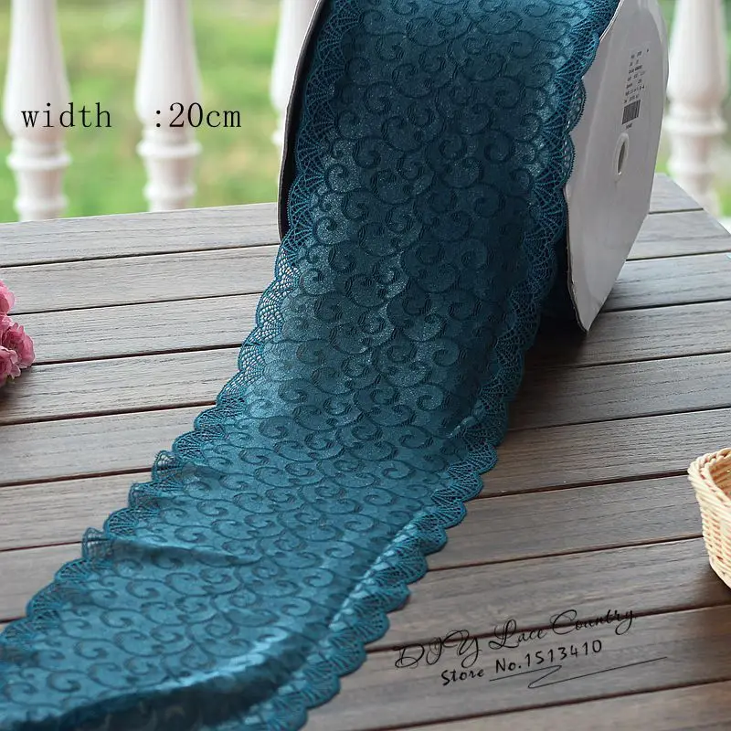 16cm wide 2 yds/lot, 2 color Pine green Handmade Hair Decoration Wide Elastic Stretch Lace Trim wedding dress skirt lace trim
16cm wide 2 yds/lot, 2 color Pine green Handmade Hair Decoration Wide Elastic Stretch Lace Trim wedding dress skirt lace trim