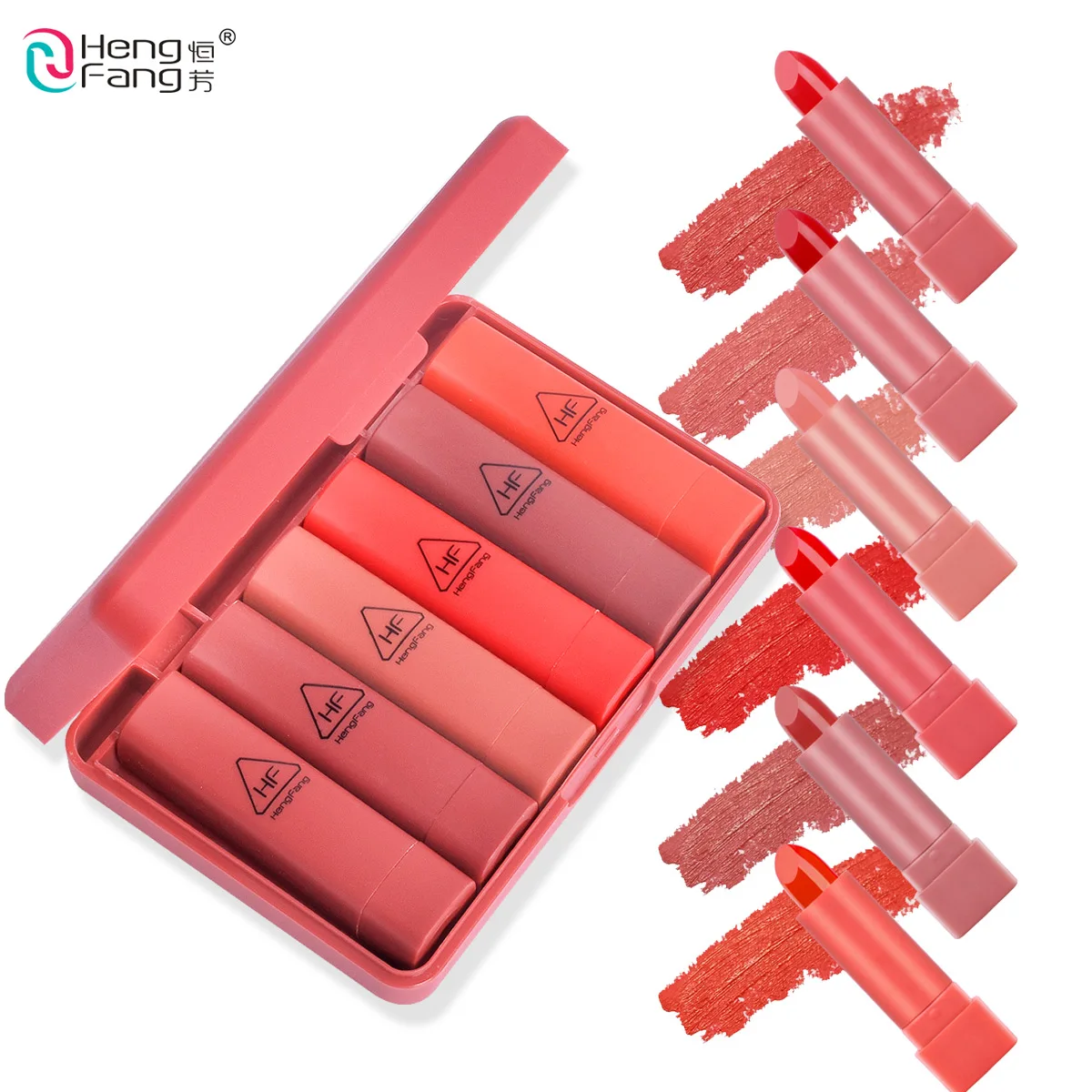 Long-lasting Moisturizer Lipstick Six Color/Set Red Colors With Mirror Lips Makeup Brand HengFang #9081
Long-lasting Moisturizer Lipstick Six Color/Set Red Colors With Mirror Lips Makeup Brand HengFang #9081