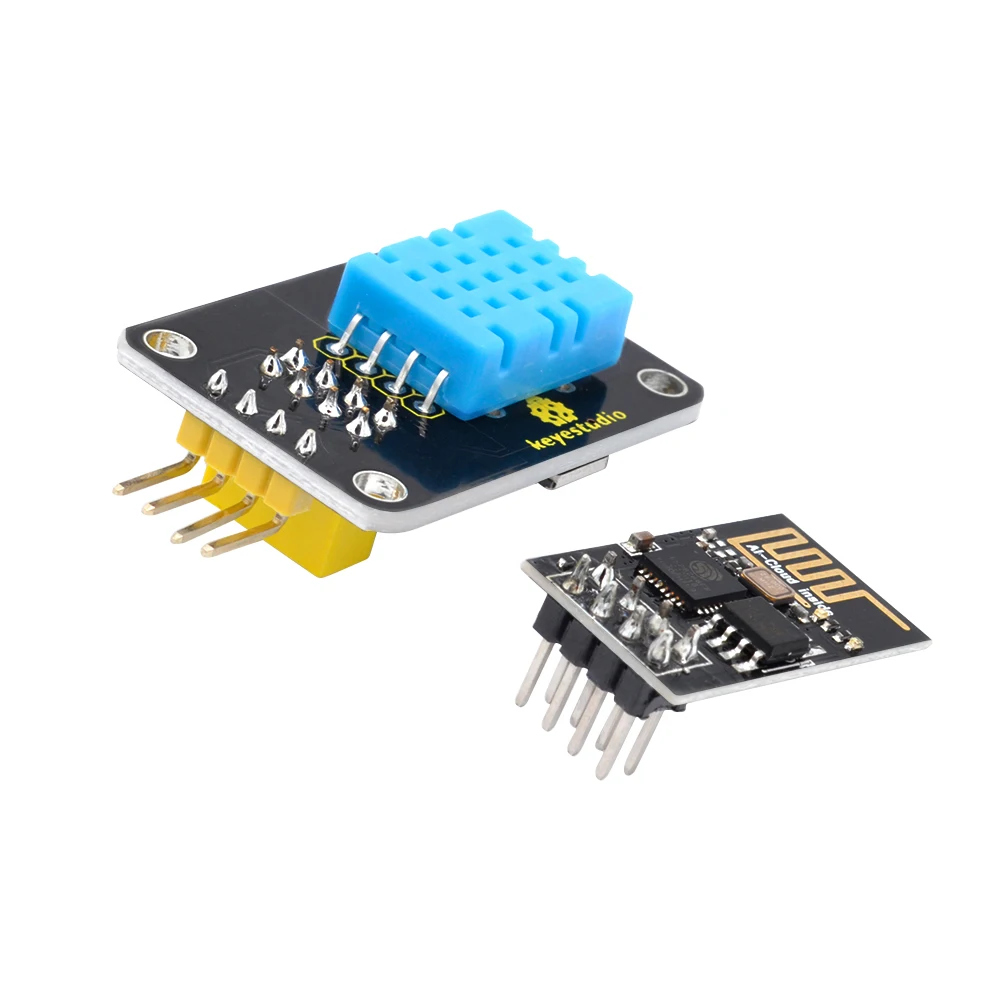 Keyestudio ESP-01 DHT11 Temperature and Humidity Module +ESP 8266 WIFI For Arduino
Keyestudio ESP-01 DHT11 Temperature and Humidity Module +ESP 8266 WIFI For Arduino