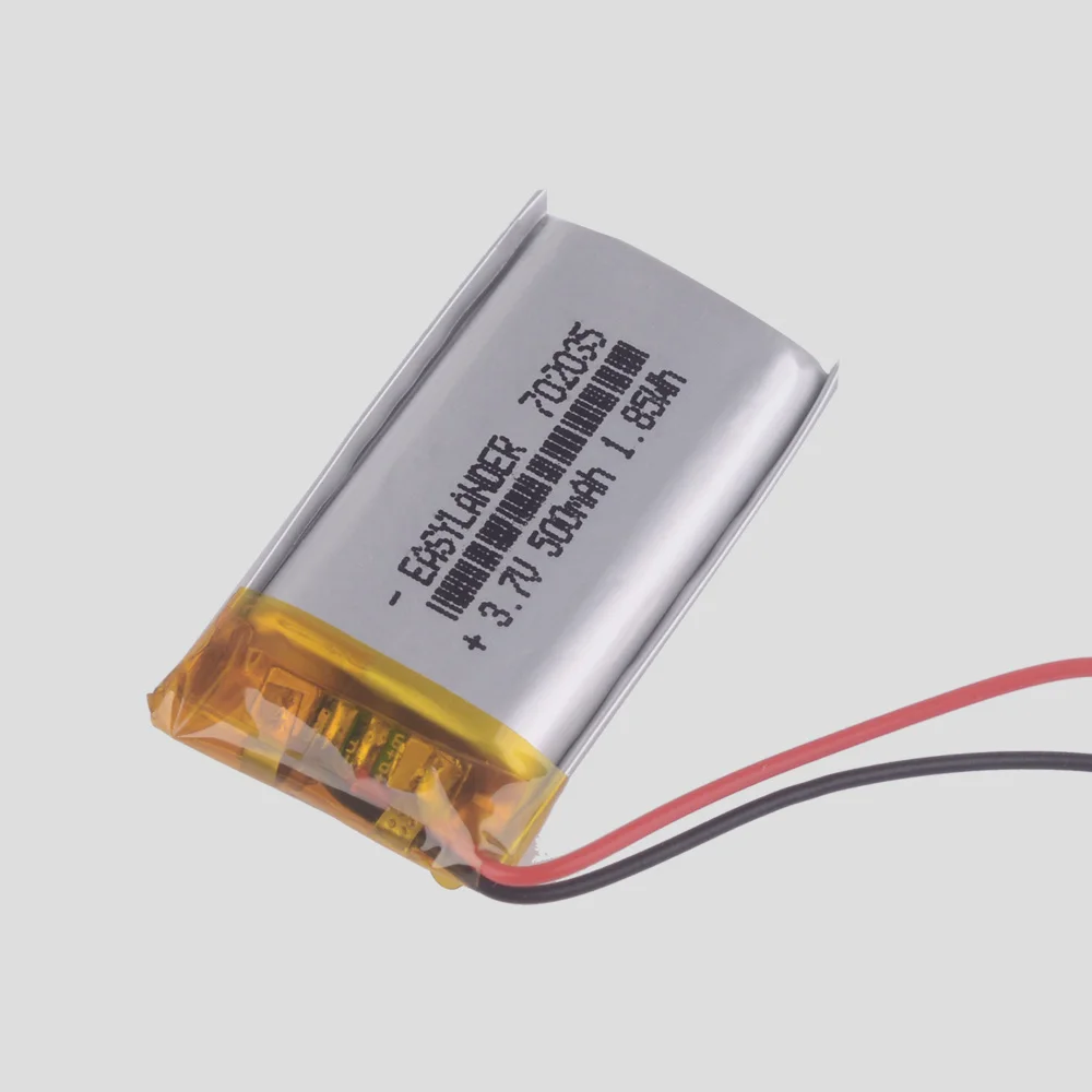 702035 3.7V 500mAh Rechargeable li Polymer Li-ion Battery For mp3 mp4 gps PDA speaker DVR small toys smart watch 072035
702035 3.7V 500mAh Rechargeable li Polymer Li-ion Battery For mp3 mp4 gps PDA speaker DVR small toys smart watch 072035