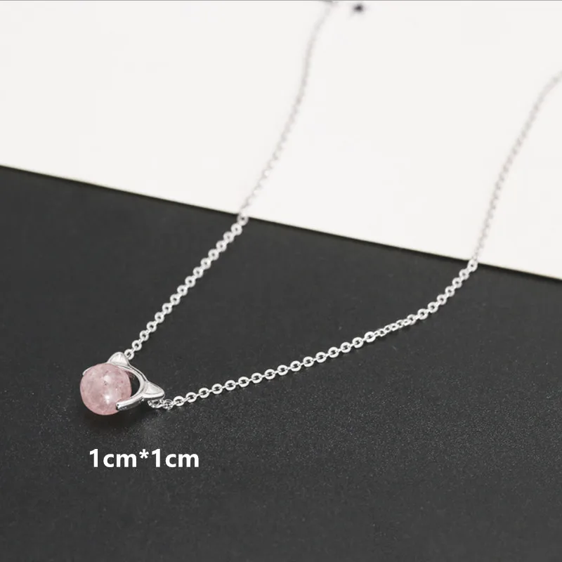 Cute Cat Necklace Female Crystal Ball Pendant Necklace Women Chain Elegant Jewelry Anti-allergic
Cute Cat Necklace Female Crystal Ball Pendant Necklace Women Chain Elegant Jewelry Anti-allergic
