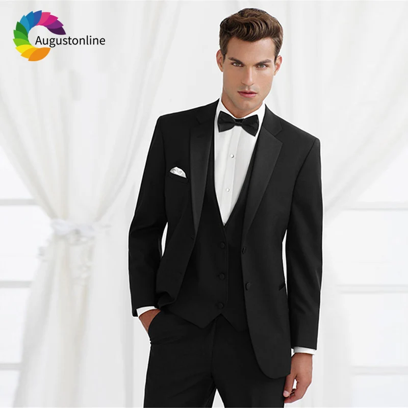 Tailored Black Men Suits For Wedding Bridegroom Groom Regular Fit Formal Blazer Tuxedo Terno Masculino Best Man Prom 3 Pieces
Tailored Black Men Suits For Wedding Bridegroom Groom Regular Fit Formal Blazer Tuxedo Terno Masculino Best Man Prom 3 Pieces