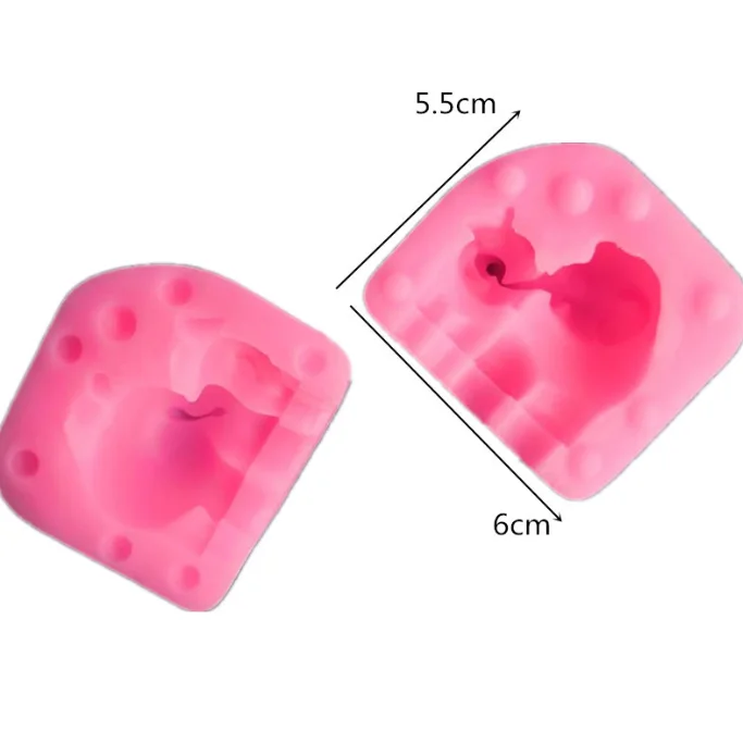 1 pcs Cute 3D Silicone Kitchen Creative Animal Elephant Small Elephant Conjoined Sugar Fudge Cake Silicone DIY Cake Mold
1 pcs Cute 3D Silicone Kitchen Creative Animal Elephant Small Elephant Conjoined Sugar Fudge Cake Silicone DIY Cake Mold