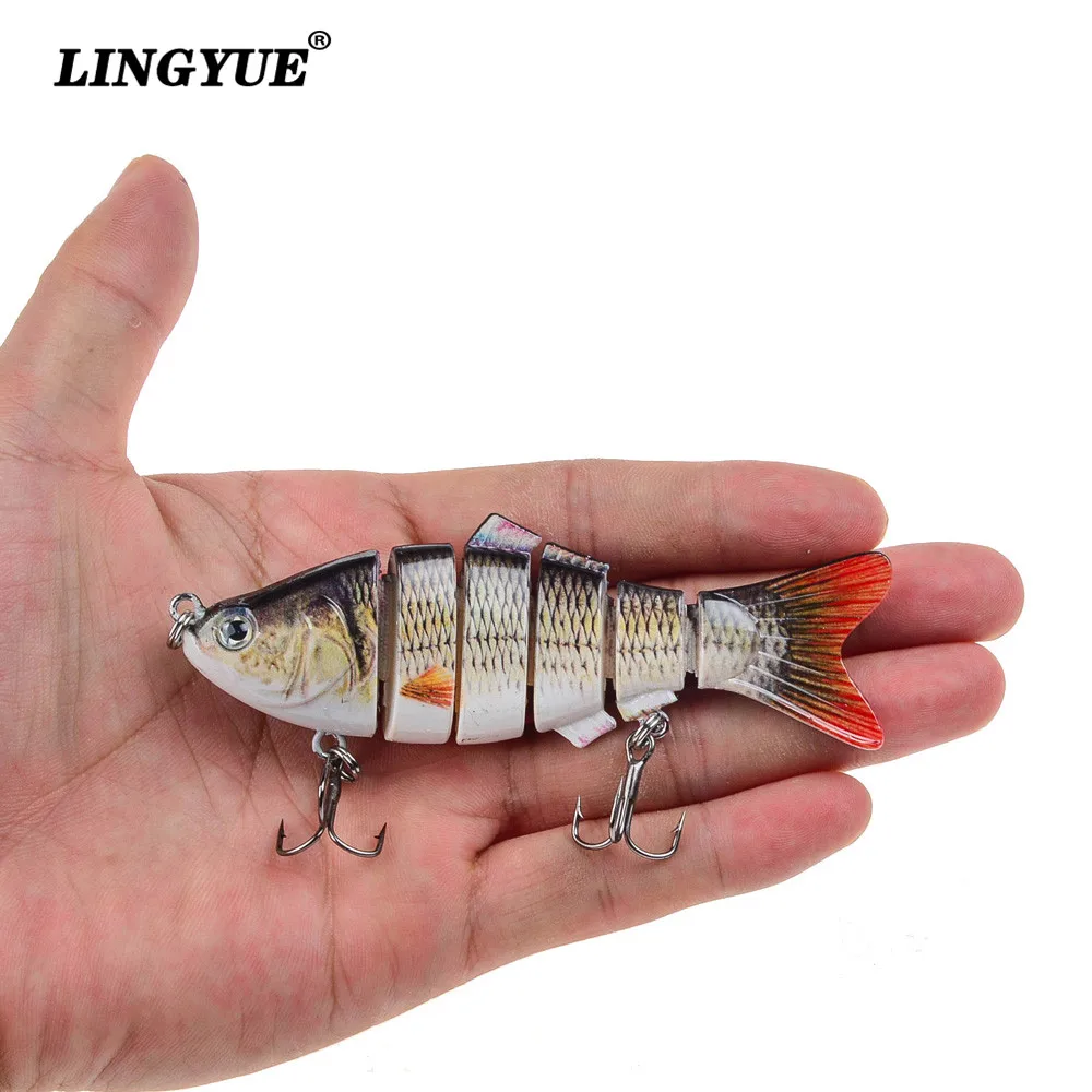 LINGYUE 1PCS Fishing Wobblers Artificial Quality Lifelike Fishing Lures 10cm/19g 6 Segment Swimbait Hard Baits Crankbait Hooks
LINGYUE 1PCS Fishing Wobblers Artificial Quality Lifelike Fishing Lures 10cm/19g 6 Segment Swimbait Hard Baits Crankbait Hooks
