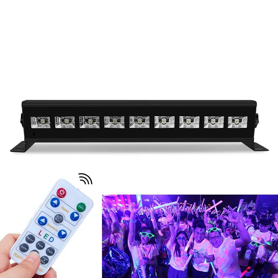 27 Вт 54 Вт Дистанционное управление световой эффект вечерние лампа DMX 512 AC90-240V светодиодный ультрафиолетовый свет звуковая активация диско д...
27 Вт 54 Вт Дистанционное управление световой эффект вечерние лампа DMX 512 AC90-240V светодиодный ультрафиолетовый свет звуковая активация диско д...