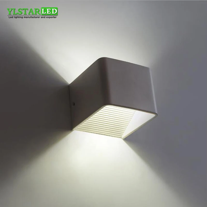 YLSTAR 3 Вт/6 Вт/10 Вт Светодиодная настенная лампа алюминиевый настенный светильник