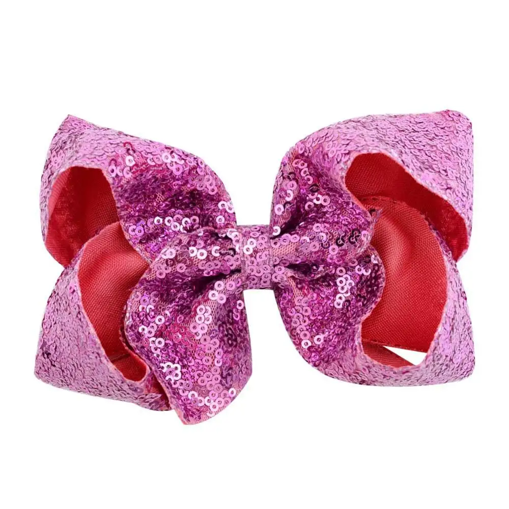 6 inch Women Large Sequin Grosgrain Ribbon Hair Bow Alligator Clips Barrette Bowknot Headwear Children Girls Hair Accessories
6 inch Women Large Sequin Grosgrain Ribbon Hair Bow Alligator Clips Barrette Bowknot Headwear Children Girls Hair Accessories