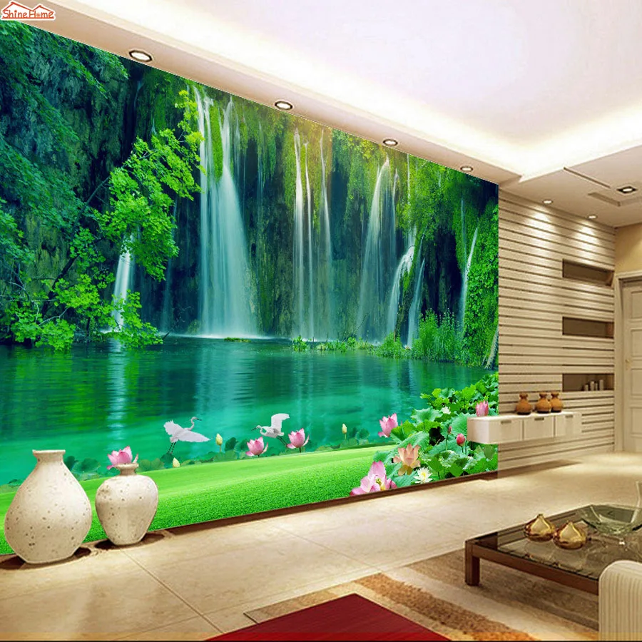 ShineHome-Modern Waterfall Natural Wallpaper Roll 3d Wallpapers for Wall 3 d Walls Paper Rolls Papier Peint papel de parede 3d
ShineHome-Modern Waterfall Natural Wallpaper Roll 3d Wallpapers for Wall 3 d Walls Paper Rolls Papier Peint papel de parede 3d