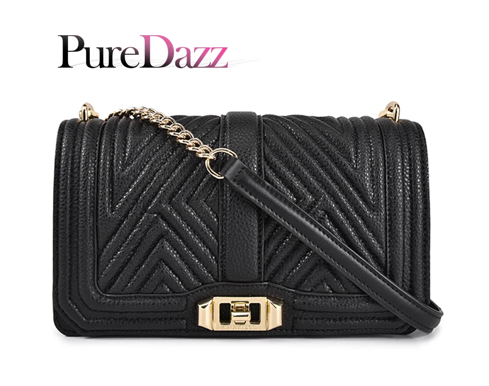PureDazz Fashion Genuine Leather Shoulder Bag for Women Big Brand Women Crossbody Bag Diamond Lattice Bag with Gold Metal Chain
PureDazz Fashion Genuine Leather Shoulder Bag for Women Big Brand Women Crossbody Bag Diamond Lattice Bag with Gold Metal Chain