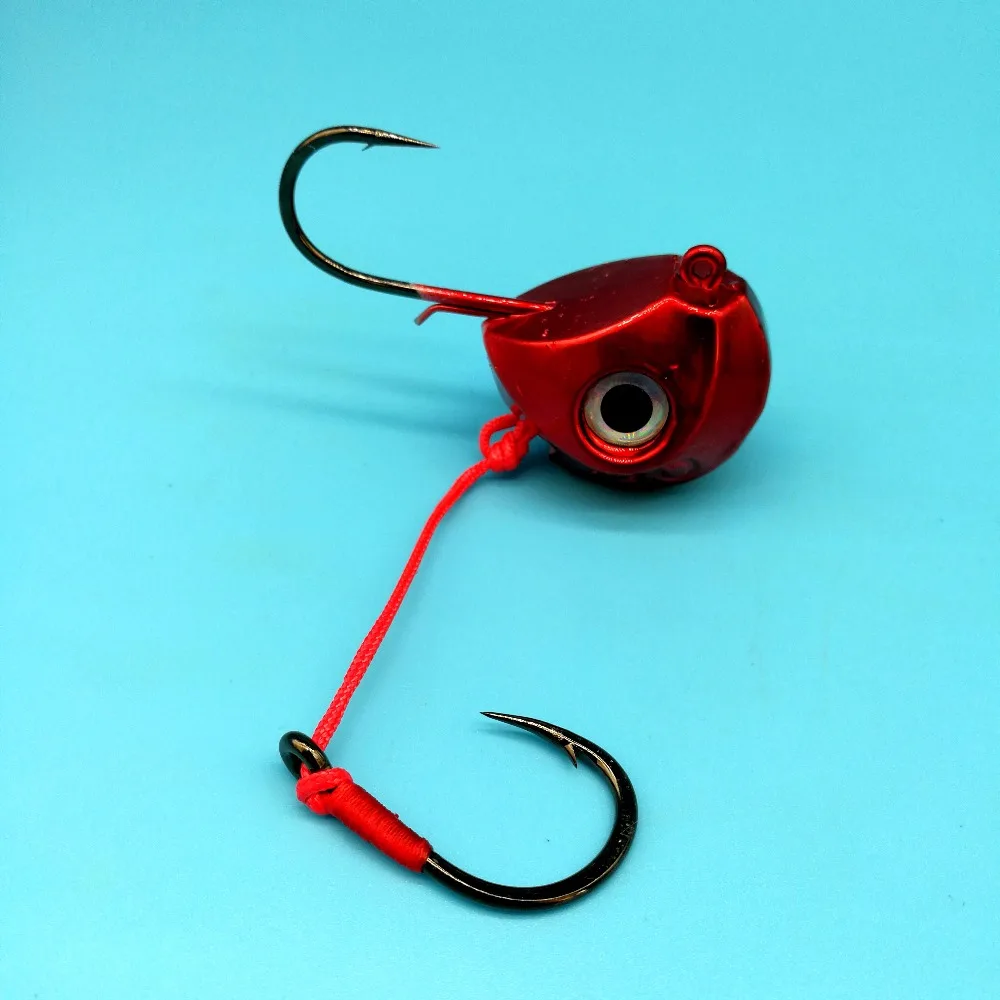 HOOFISH 140g/120g/100g 2pcs/Lot Big Lead Head Fishing Lure With Two Mustad Hooks Red Fish Shaped Fishhook Deep Sea Hard Lure
HOOFISH 140g/120g/100g 2pcs/Lot Big Lead Head Fishing Lure With Two Mustad Hooks Red Fish Shaped Fishhook Deep Sea Hard Lure