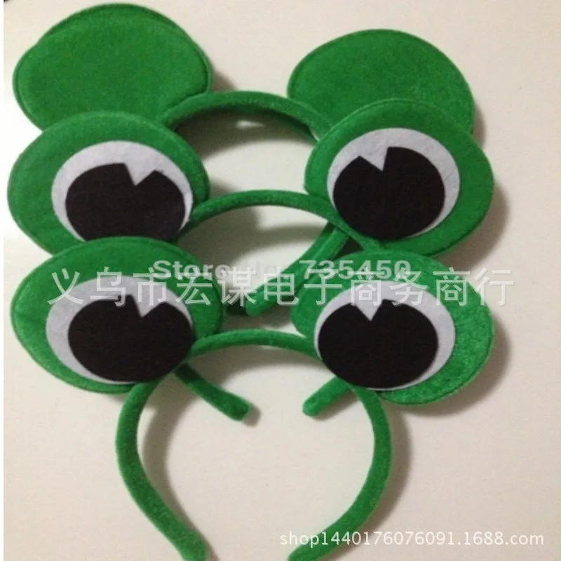 1pc Children Animal Frog Ears Headbands Baby Kids Girls Boys Birthday Party Headwear Costume Hairband Halloween Hair Accessories |