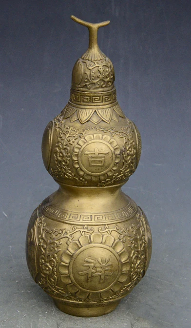 Exquisite Interesting China Folk Copper Auspicious Gourd Statue
Exquisite Interesting China Folk Copper Auspicious Gourd Statue