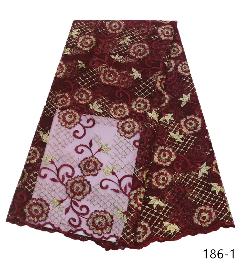 African Lace Fabric 2019 Embroidered Nigerian Laces Fabric Bridal High Quality French Tulle Lace Fabric For Wedding Party 186
African Lace Fabric 2019 Embroidered Nigerian Laces Fabric Bridal High Quality French Tulle Lace Fabric For Wedding Party 186
