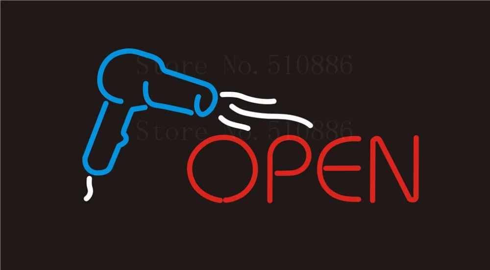 Custom NEON Sign Board Open Hair Salon Glass Tube Party Bar Club Pub Display Store Shop Light Signboard Signage Signs 17*14"
Custom NEON Sign Board Open Hair Salon Glass Tube Party Bar Club Pub Display Store Shop Light Signboard Signage Signs 17*14"