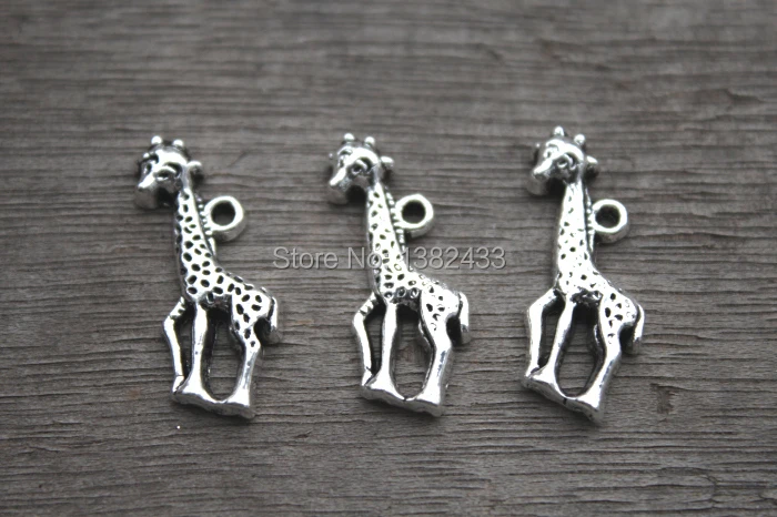 15pcs--Giraffe Charms,Antique Tibetan silver tone Animal Charm Pendants,deer charm pendants/connector 25mm
15pcs--Giraffe Charms,Antique Tibetan silver tone Animal Charm Pendants,deer charm pendants/connector 25mm