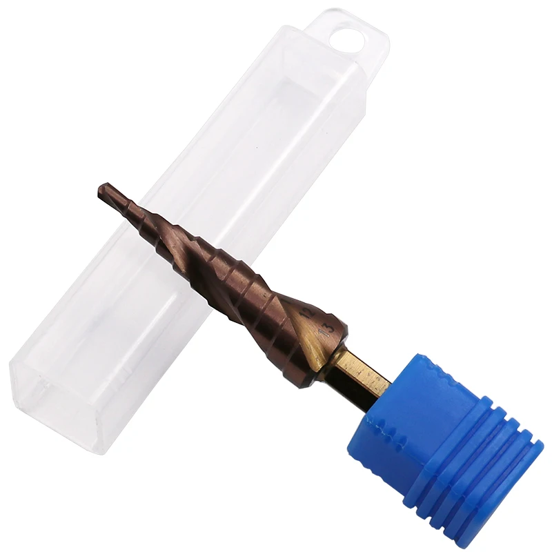 HSS-Co M35 Cobalt Step Drill Bit 3-13mm Step Drill 1/4 Inch Hex Shank Woodworking Bits
HSS-Co M35 Cobalt Step Drill Bit 3-13mm Step Drill 1/4 Inch Hex Shank Woodworking Bits
