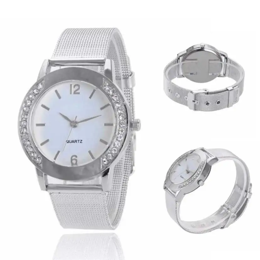 2018 Luxury Women Watch Quartz Watch Casual Fashion Crystal Silver Stainless Steel Mesh Strap Relogio Feminino gift/watch box #D
2018 Luxury Women Watch Quartz Watch Casual Fashion Crystal Silver Stainless Steel Mesh Strap Relogio Feminino gift/watch box #D