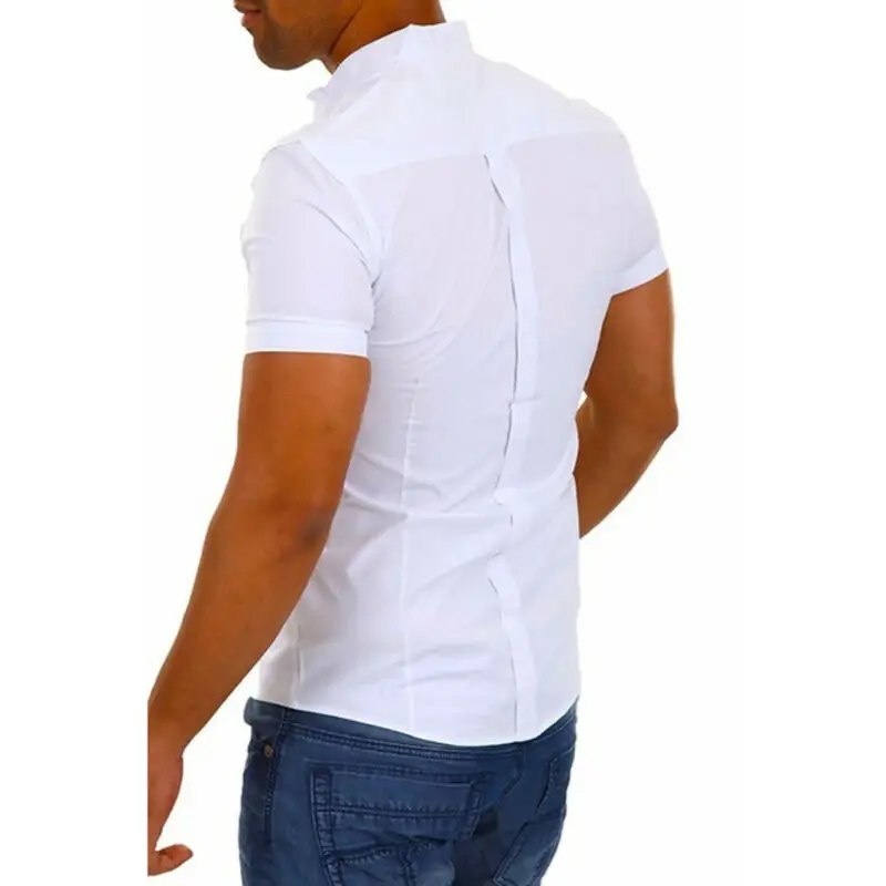 Summer Hot Men Stylish Casual Dress Slim Fit Shirt Short Sleeve Pleated Formal Business Shirts Tops
Summer Hot Men Stylish Casual Dress Slim Fit Shirt Short Sleeve Pleated Formal Business Shirts Tops