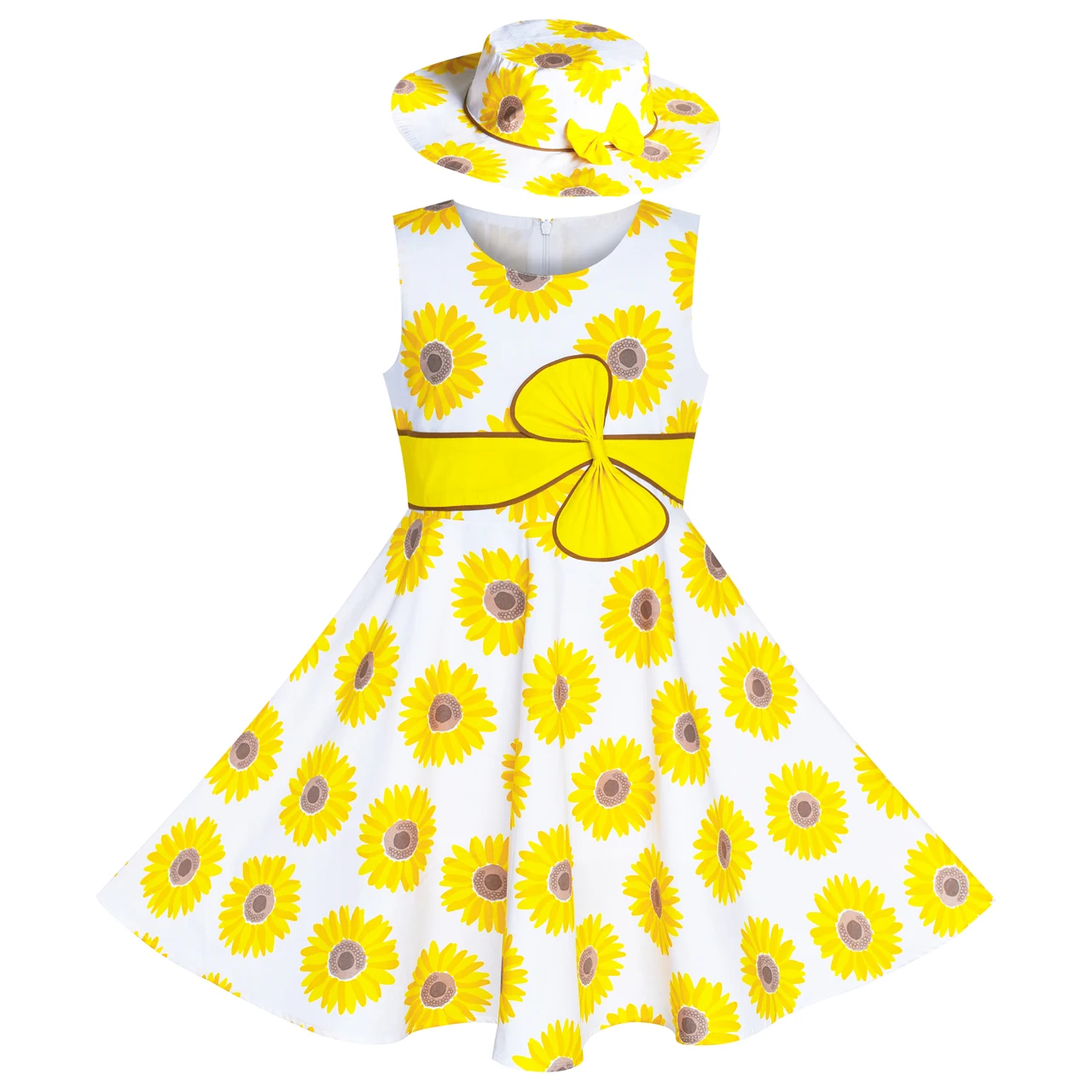 2 Pieces Girls Dress Hat Yellow Flower Party Holiday Cotton 2020 Summer Princess Wedding Dresses Kids Clothes Pageant Sundress
2 Pieces Girls Dress Hat Yellow Flower Party Holiday Cotton 2020 Summer Princess Wedding Dresses Kids Clothes Pageant Sundress