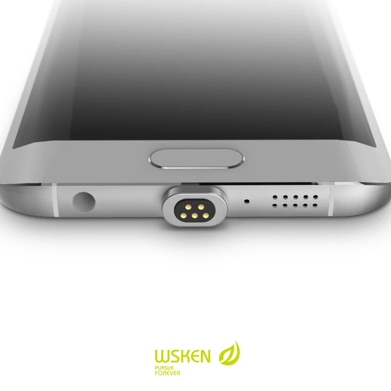 Mini 2 Wsken Micro USB Магнитный зарядный кабель металлический плетеный провод для Android |