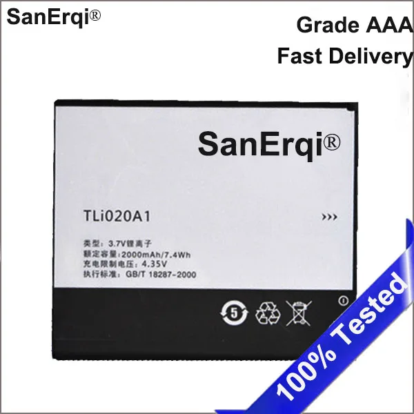 SanErqi TLi020A1 Battery For Alcatel One Touch Pop 3 (5) 4G 5 Dual Sim OT 5065D 5065A 5065X 5065W 5065J 5065T Phone Batterie
SanErqi TLi020A1 Battery For Alcatel One Touch Pop 3 (5) 4G 5 Dual Sim OT 5065D 5065A 5065X 5065W 5065J 5065T Phone Batterie