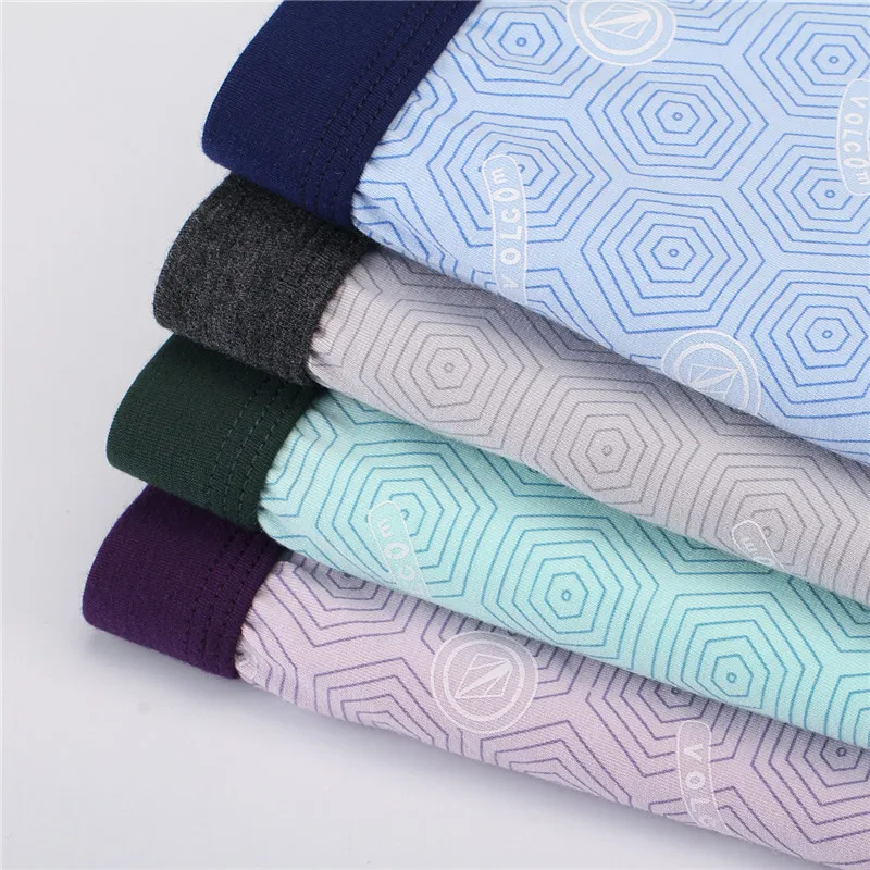 Дышащий Для мужчин Нижнее Бельё для девочек бамбук Cueca мужской боксер трусы 4PCS \