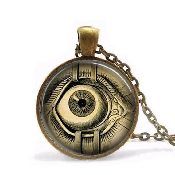 Free shipping Chain Steampunk Jewelry Human Anatomy Eyeball Necklace Evil Eye Science Medical Art Pendant with Ball Chain
Free shipping Chain Steampunk Jewelry Human Anatomy Eyeball Necklace Evil Eye Science Medical Art Pendant with Ball Chain