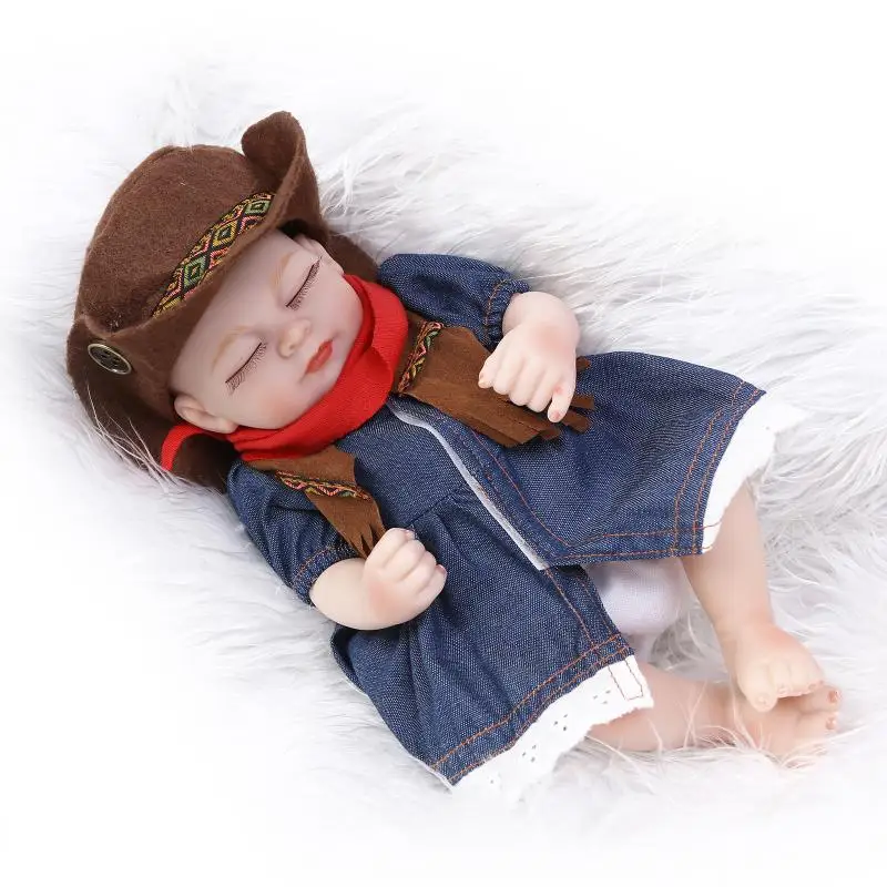 25 см силиконовая кукла для новорожденных виниловая мини-игрушка девочек и