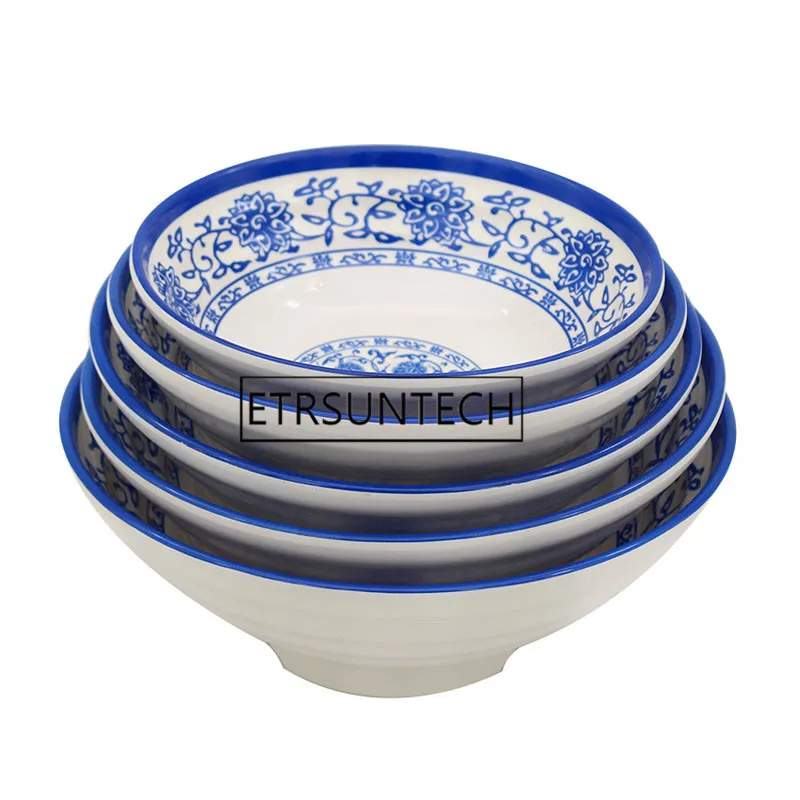 20pcs Ramen Bowl Traditional Chinese Blue and White Porcelain Restaurant Use Big Melamine Soup Noodles Bowl Tableware
20pcs Ramen Bowl Traditional Chinese Blue and White Porcelain Restaurant Use Big Melamine Soup Noodles Bowl Tableware