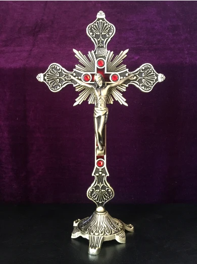 34CM large wholesale Christian Catholicism supplies home Religious Jesus Christ Crucifixion on the CROSS Holy Blessing statue
34CM large wholesale Christian Catholicism supplies home Religious Jesus Christ Crucifixion on the CROSS Holy Blessing statue