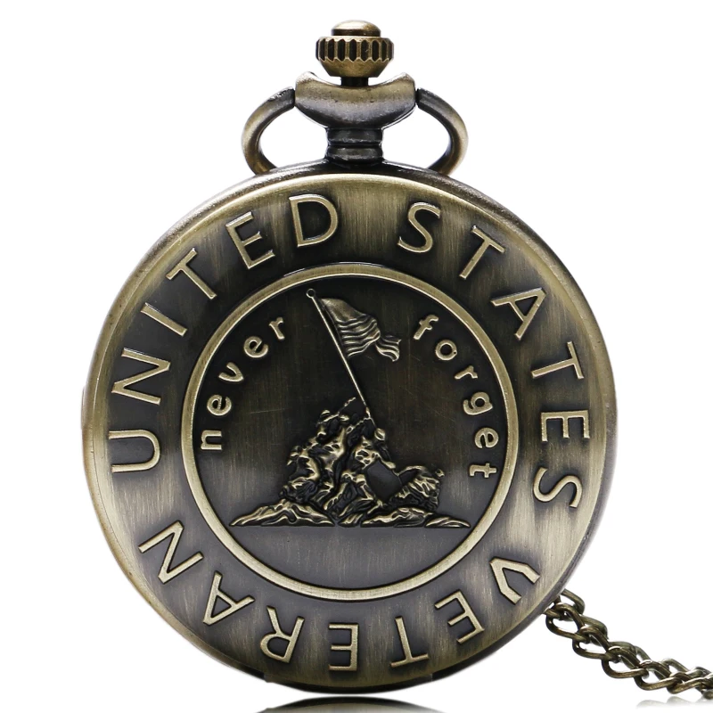 Vintage The History United States Veteran Quot Quartz Pocket Watch Retro With Necklace Gifts for Men Women Reloj De Bolsillo
Vintage The History United States Veteran Quot Quartz Pocket Watch Retro With Necklace Gifts for Men Women Reloj De Bolsillo