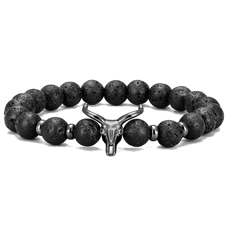 Fashion Personality Tautou Volcanic Stone Black Lava Rock Bracelet Stretch Bracelet Jewelry Men's Luxury Jewelry
Fashion Personality Tautou Volcanic Stone Black Lava Rock Bracelet Stretch Bracelet Jewelry Men's Luxury Jewelry