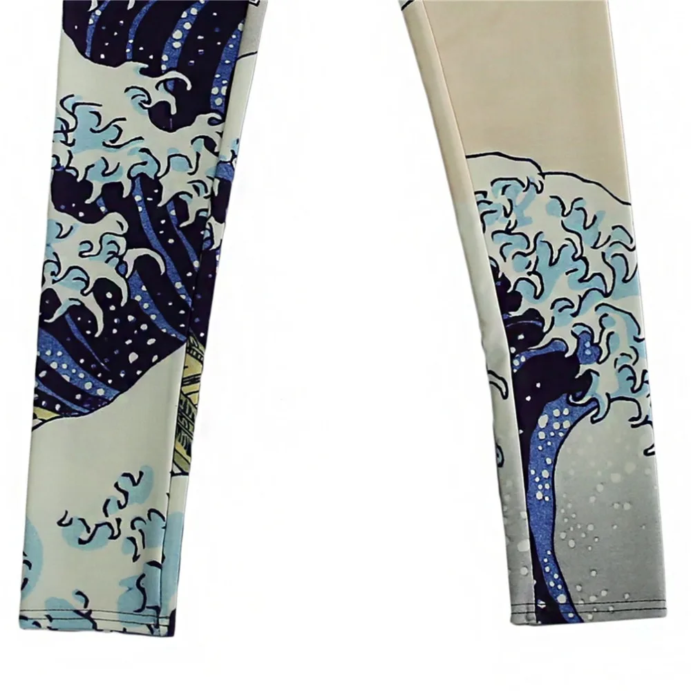 Elastic Casual Pants 3D Digital Printing Waves waves Pattern Women Leggings 7 sizes Fitness Clothing Free Shipping
Elastic Casual Pants 3D Digital Printing Waves waves Pattern Women Leggings 7 sizes Fitness Clothing Free Shipping