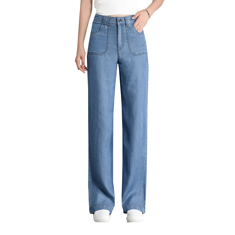 denim women pant loose wide leg solid pockets casual long straight lady pants trousers top quality
denim women pant loose wide leg solid pockets casual long straight lady pants trousers top quality