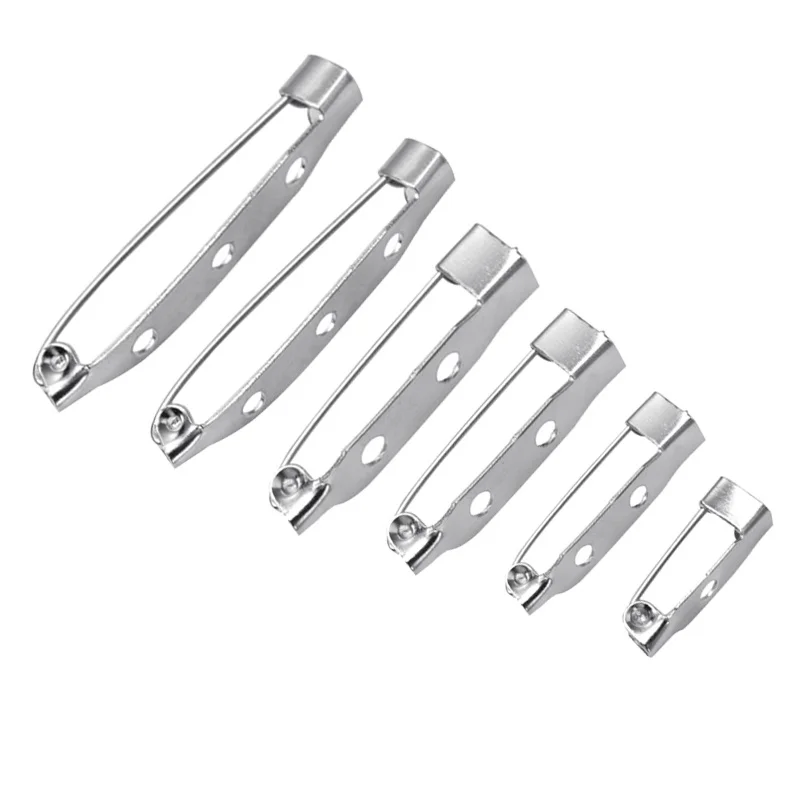 50PCS Iron Tone Safety Brooch Back Safety Catch Bar Pins Jewelry Findings Accessories DIY Brooches Making Safety Pin Brooch
50PCS Iron Tone Safety Brooch Back Safety Catch Bar Pins Jewelry Findings Accessories DIY Brooches Making Safety Pin Brooch