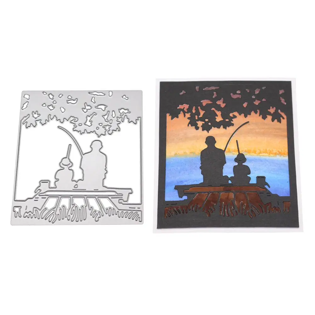 Father Son Fishing Landscape Metal Cutting Dies DIY Craft Stamps Die Cuts For Scrapbooking Cutting Dies Tool
Father Son Fishing Landscape Metal Cutting Dies DIY Craft Stamps Die Cuts For Scrapbooking Cutting Dies Tool