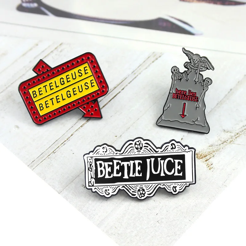 2019 модная эмалированная брошь от Beetlejuice, значок для триллера, комедии, брошь в готическом стиле, панк-фильме, ювелирное изделие, подарок для друзей, сумка, рубашка, безделушка
2019 модная эмалированная брошь от Beetlejuice, значок для триллера, комедии, брошь в готическом стиле, панк-фильме, ювелирное изделие, подарок для друзей, сумка, рубашка, безделушка
