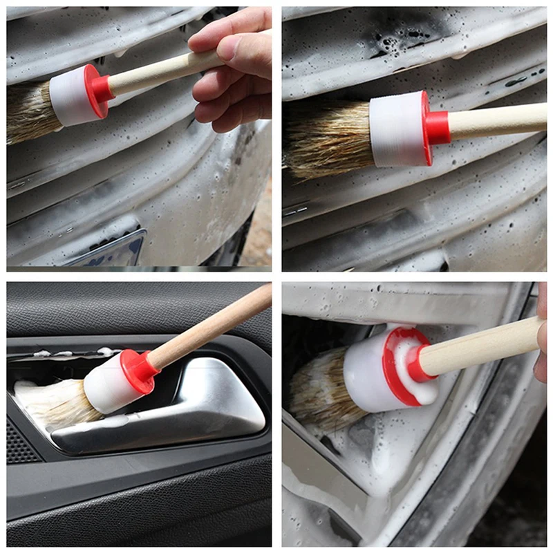 Soft Car SUV Detailing Wheel Wood Handle Brushes for Cleaning Dash Trim Seats Handy Washable Car Cleaning Tool
Soft Car SUV Detailing Wheel Wood Handle Brushes for Cleaning Dash Trim Seats Handy Washable Car Cleaning Tool