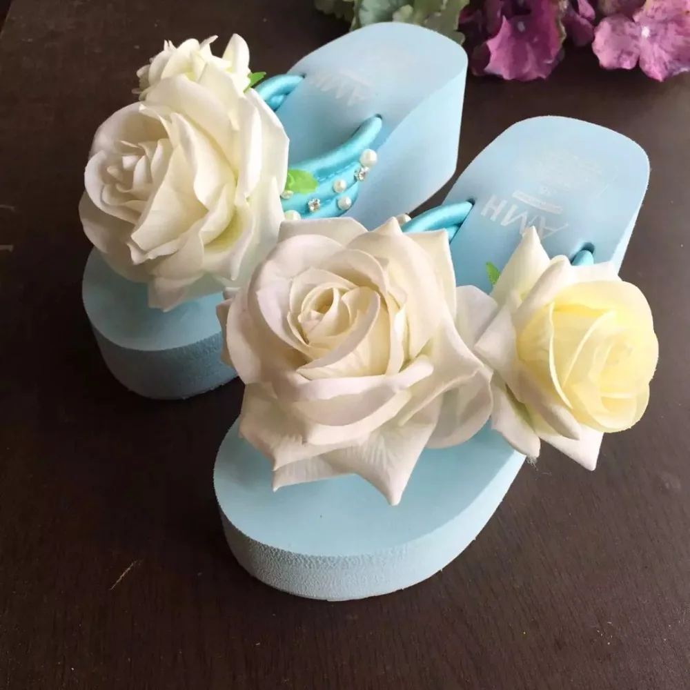 HAHAFLOWER New Summer Women Flip Flops Slippers Wedge Platform Sandals Fashion rose flower Beach Shoes Ladies free shipping
HAHAFLOWER New Summer Women Flip Flops Slippers Wedge Platform Sandals Fashion rose flower Beach Shoes Ladies free shipping