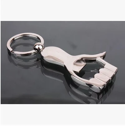 

50 pcs/lot Min order section free shipping lover's bottle opener hand keychain opener The wedding gift Key chain beer opener