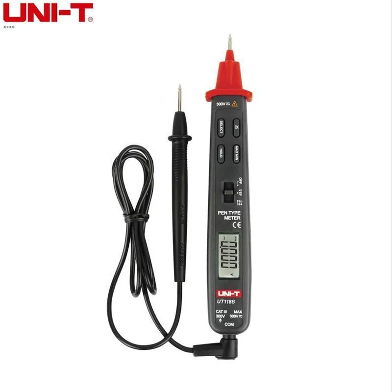 UNI-T UT118B Handheld/Palm-Size Pen Type LCD Digital Multimeter DMM DJNG Volt AMP Tester Meter
UNI-T UT118B Handheld/Palm-Size Pen Type LCD Digital Multimeter DMM DJNG Volt AMP Tester Meter