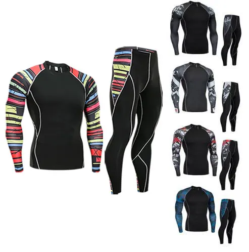 compression sports suit 4xl tights for t-shirts Men's fitness set thermal underwear men's running suit brand 2018 MMA rash guard
compression sports suit 4xl tights for t-shirts Men's fitness set thermal underwear men's running suit brand 2018 MMA rash guard