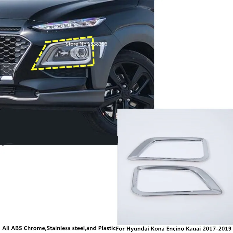 Car Front Fog Light Lamp Frame Styling ABS Chrome Cover Trim Moulding 2pcs For Hyundai Kona Encino Kauai 2017 2018 2019 2020
Car Front Fog Light Lamp Frame Styling ABS Chrome Cover Trim Moulding 2pcs For Hyundai Kona Encino Kauai 2017 2018 2019 2020