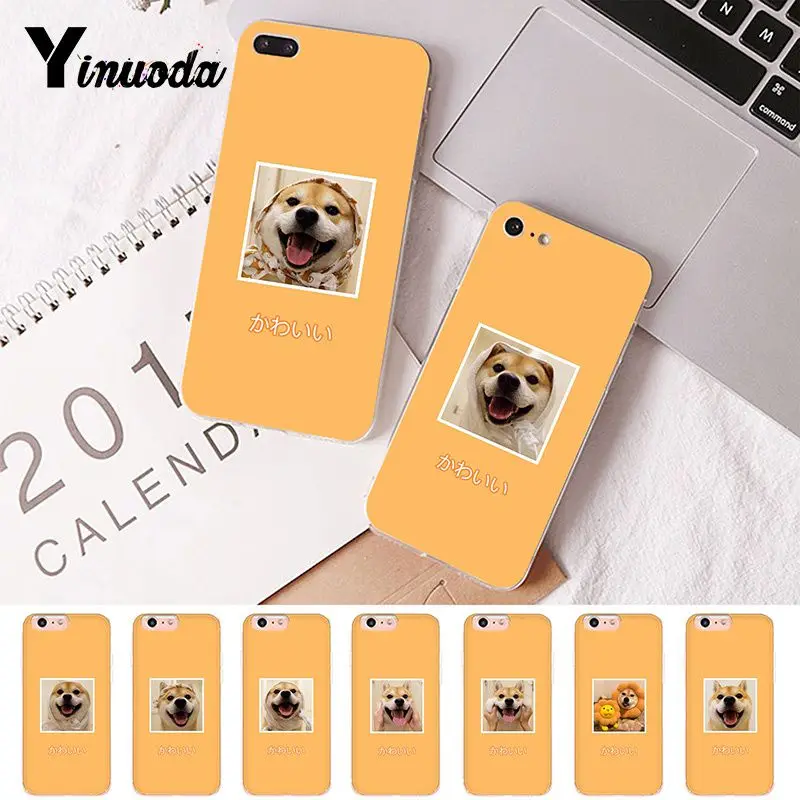 Yinuoda для iphone 7 XSMAX чехол собака Шиба ину Прозрачный телефона iPhone 8 6 6S Plus X 5 5S SE XR XS