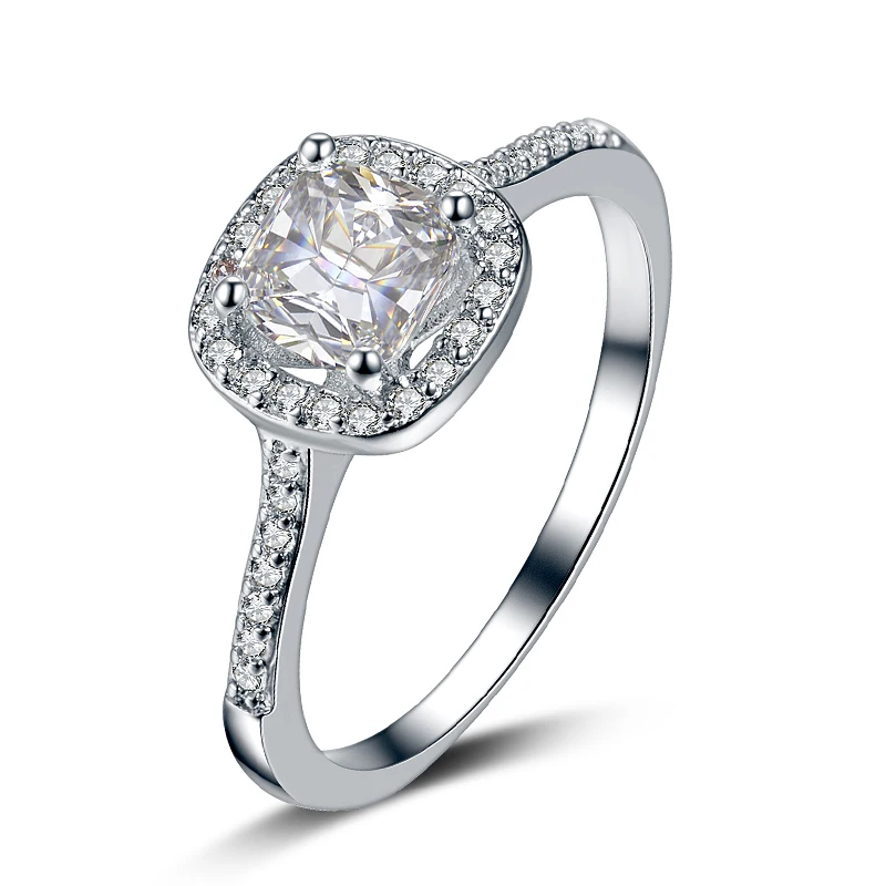 Fashion shiny CZ zircon 925 sterling silver women ladies engagement rings promotion jewelry wedding gift no fade drop shipping
Fashion shiny CZ zircon 925 sterling silver women ladies engagement rings promotion jewelry wedding gift no fade drop shipping
