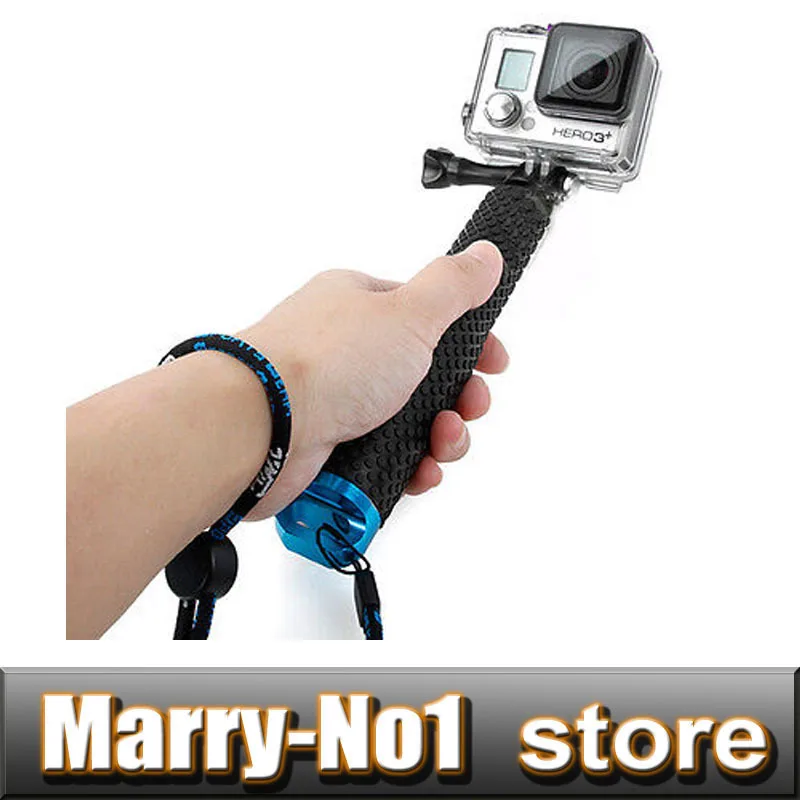 

Blue Camera Retractable 19-49cm Selfie Handheld Monopod POV Pole For GoPro Hero4/3+/3/SJ 4000/SJ 5000 Free shipping